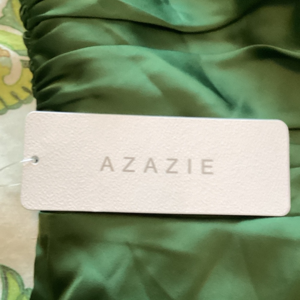 Azazie Desi Forest Green Maxi Dress M NWT - Picture 3 of 11